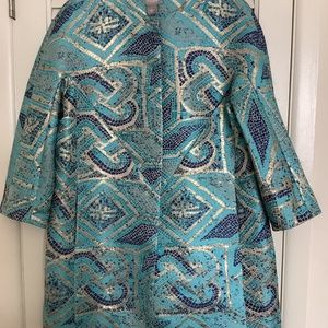 Chico’s Mosaic Metallic Jacket
